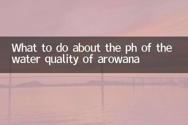 아로와나 수질의 pH는 어떻게 해야 할까요?