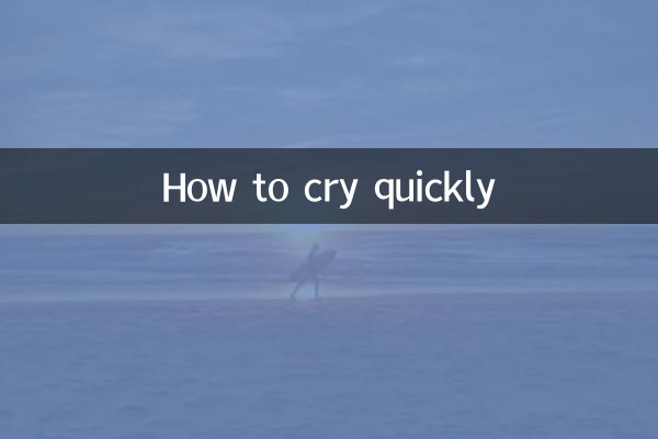 چگونه سریع گریه کنیم