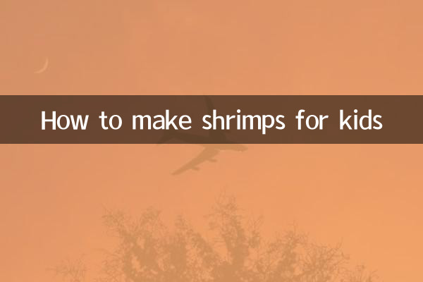 Como fazer camarões para crianças