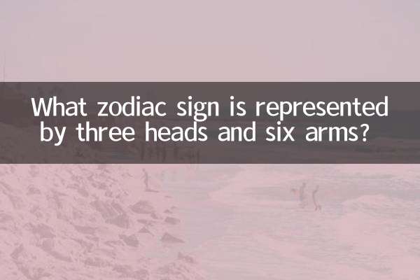 ما هي علامة البروج التي يمثلها ثلاثة رؤوس وستة أذرع؟