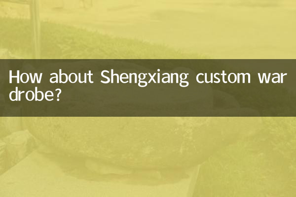 ¿Qué tal el armario personalizado Shengxiang?
