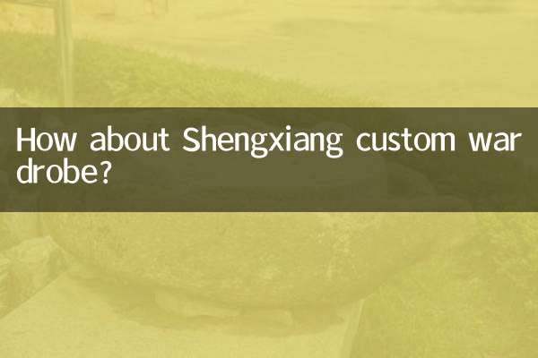 ¿Qué tal el armario personalizado Shengxiang?