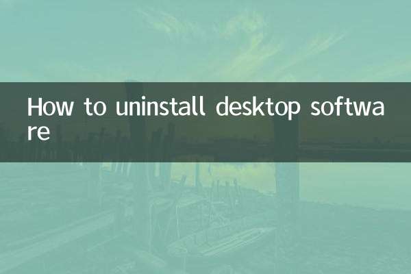 Come disinstallare il software desktop