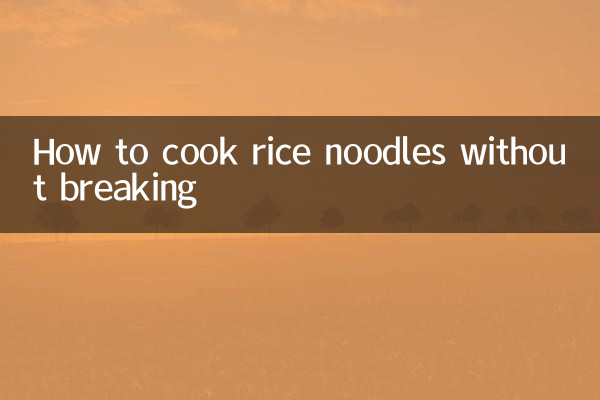 Cómo cocinar fideos de arroz sin que se rompan