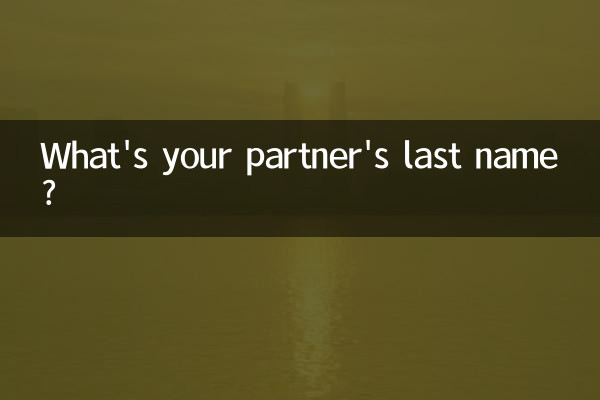 Qual é o sobrenome do seu parceiro?