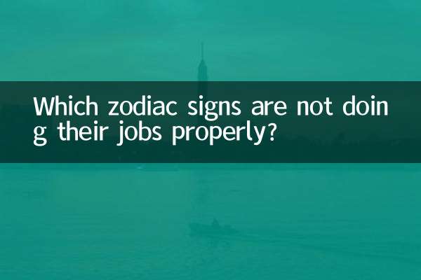 Which zodiac signs are not doing their jobs properly?