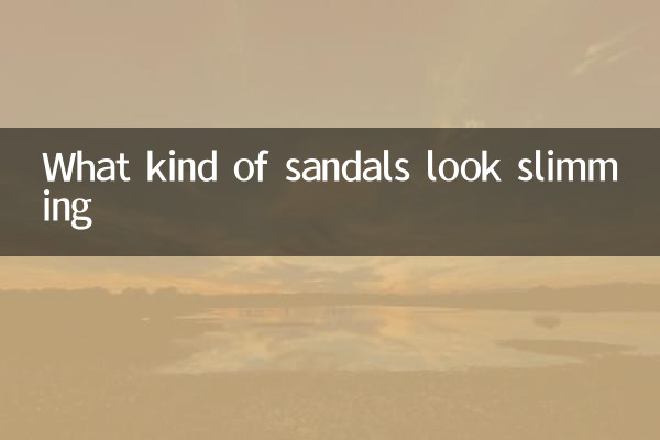 What kind of sandals look slimming