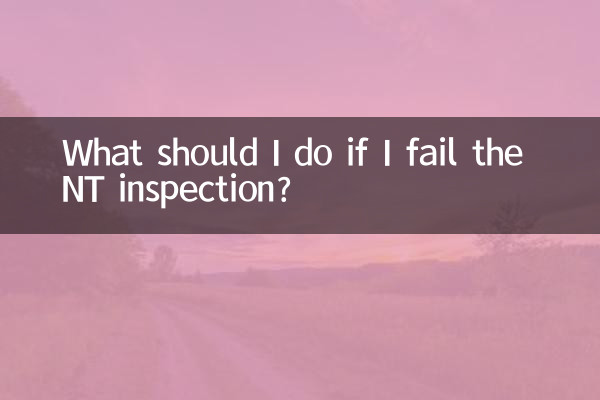 यदि मैं एनटी निरीक्षण में असफल हो जाता हूँ तो मुझे क्या करना चाहिए?