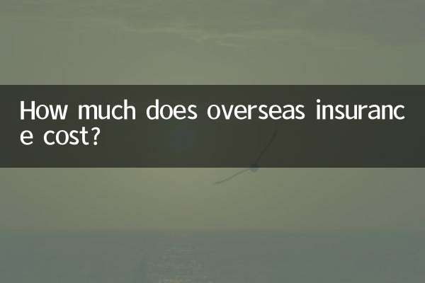 해외보험료는 얼마인가요?