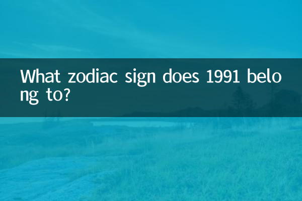 What zodiac sign does 1991 belong to?