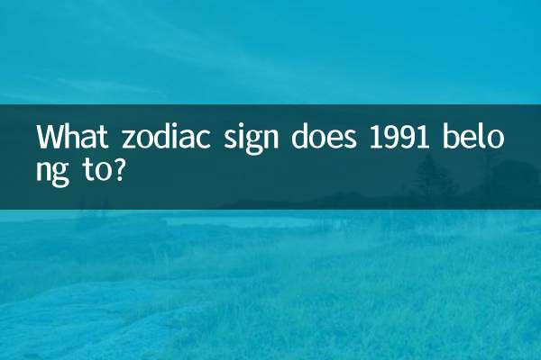What zodiac sign does 1991 belong to?
