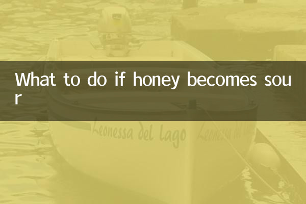 What to do if honey becomes sour