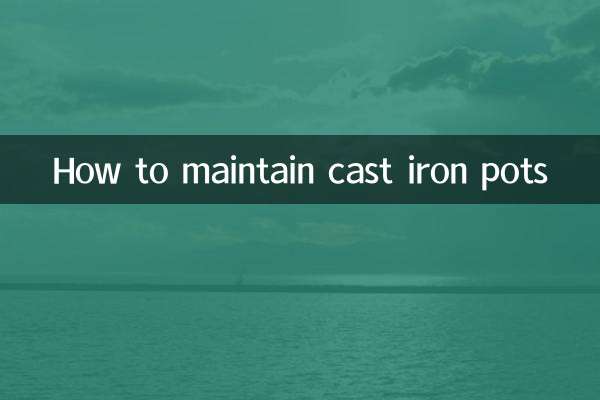 Comment entretenir les casseroles en fonte