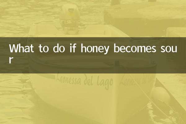 What to do if honey becomes sour