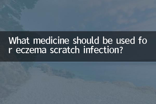 ¿Qué medicamento se debe utilizar para la infección por rascado por eczema?