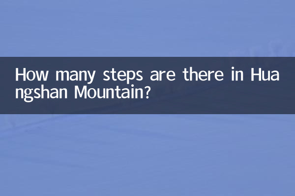 ہوانگشن ماؤنٹین میں کتنے اقدامات ہیں؟