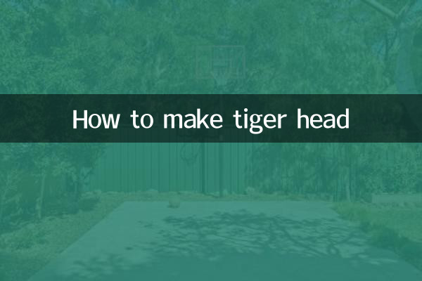 How to make tiger head