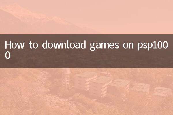 Come scaricare giochi su psp1000