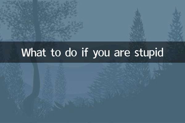 What to do if you are stupid