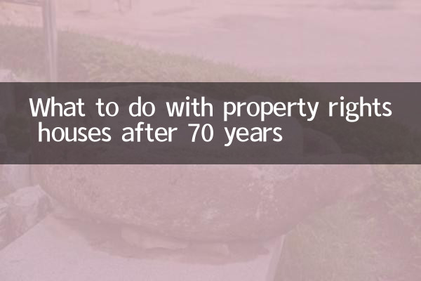 70 سال کے بعد جائیداد کے حقوق کے مکانات کا کیا کرنا ہے