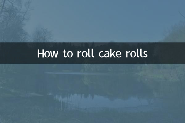 Wie man Kuchenrollen rollt