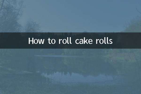Wie man Kuchenrollen rollt