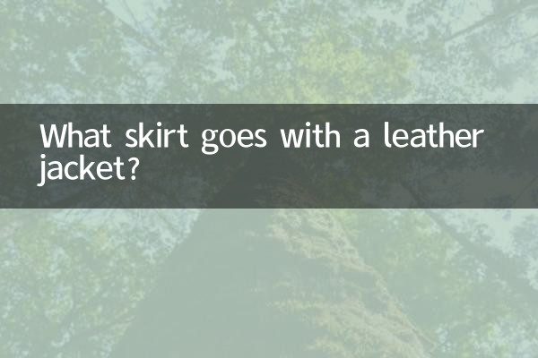 What skirt goes with a leather jacket?
