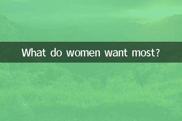 خواتین سب سے زیادہ کیا چاہتے ہیں؟