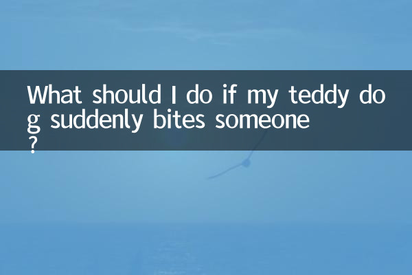 আমার টেডি কুকুর হঠাৎ কাউকে কামড়ালে আমার কী করা উচিত?