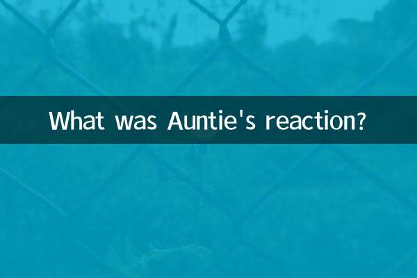 আন্টির প্রতিক্রিয়া কি ছিল?