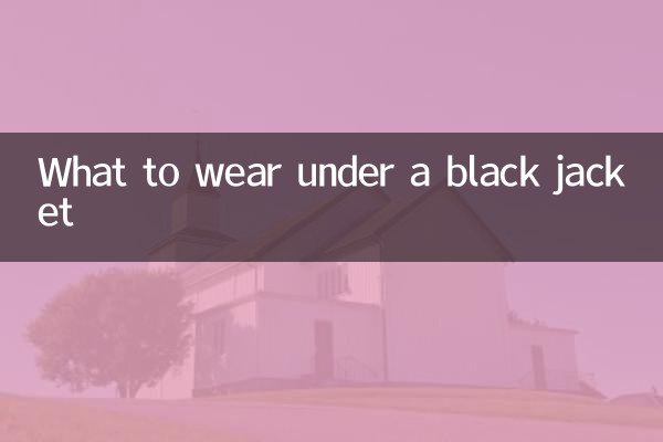 Cosa indossare sotto una giacca nera