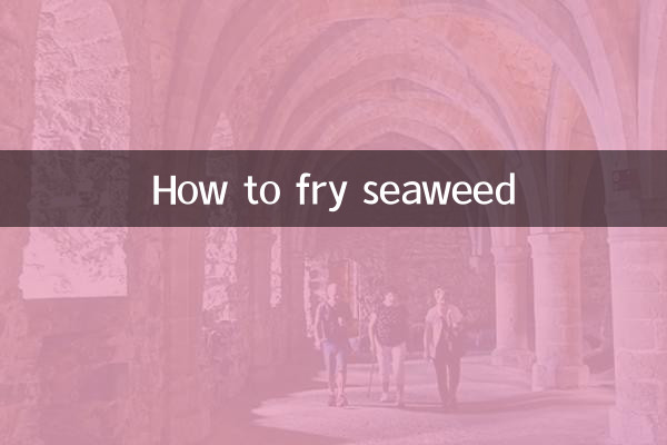 Como fritar algas marinhas