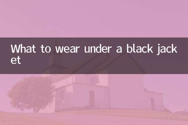 Cosa indossare sotto una giacca nera