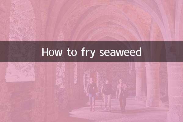 Como fritar algas marinhas