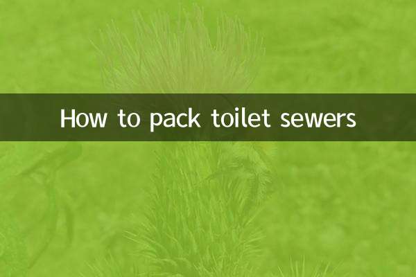 بیت الخلا کے گٹروں کو کیسے پیک کریں