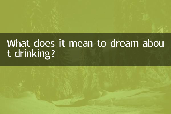 Que signifie rêver de boire ?