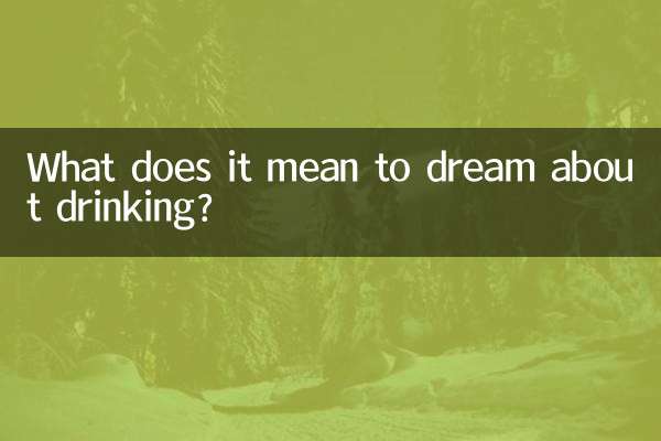 Que signifie rêver de boire ?