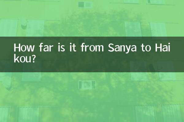 Quanto dista Sanya da Haikou?
