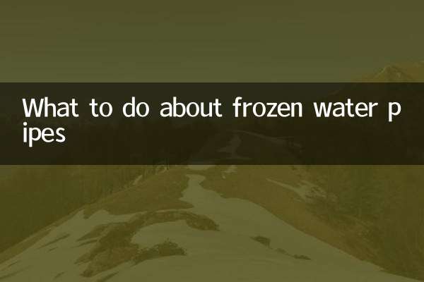 O que fazer com canos de água congelados