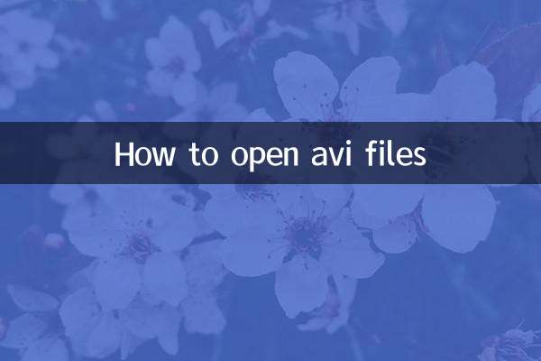 Come aprire i file avi