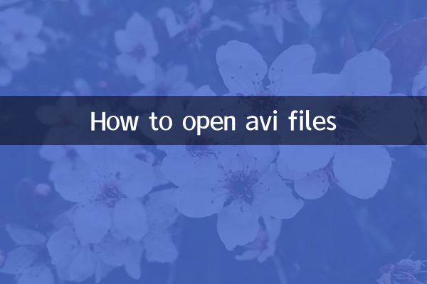 Cómo abrir archivos avi