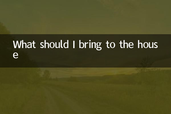 What should I bring to the house
