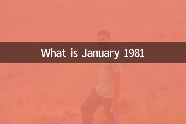 1981 সালের জানুয়ারী কি