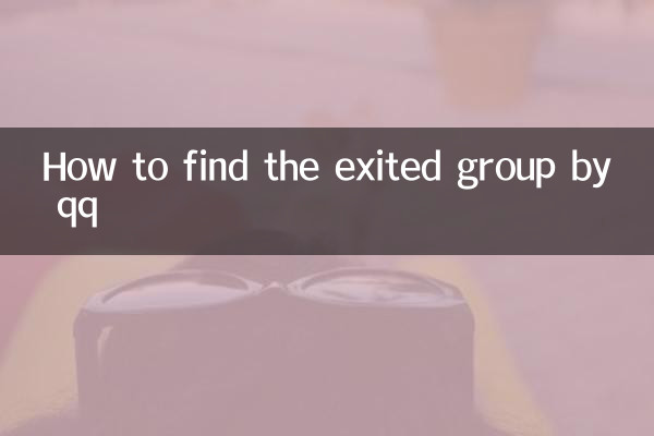 How to find the exited group by qq