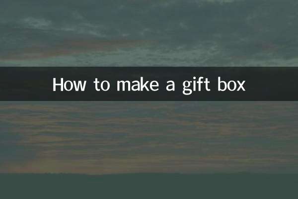 So basteln Sie eine Geschenkbox