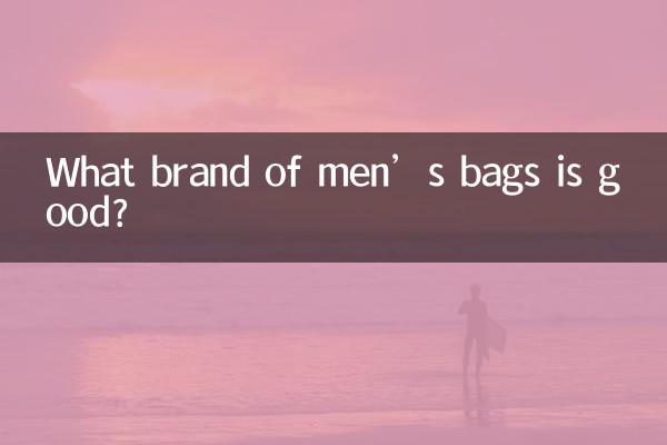 ¿Qué marca de bolsos de hombre es buena?