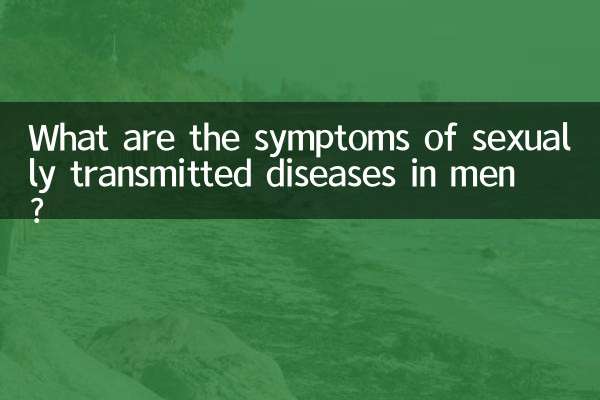What are the symptoms of sexually transmitted diseases in men?