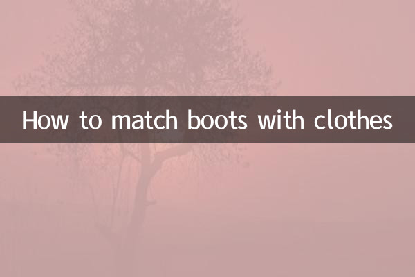 Comment assortir des bottes avec des vêtements