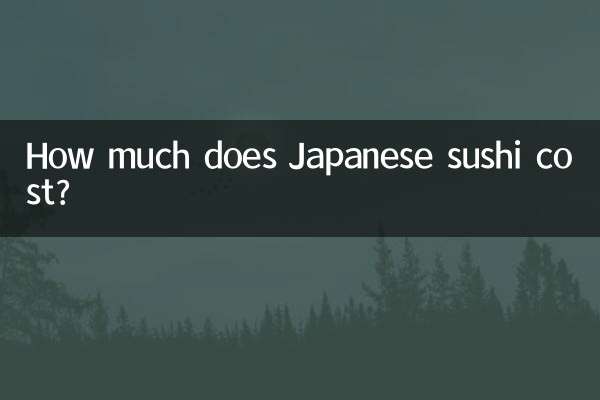 Combien coûtent les sushis japonais ?