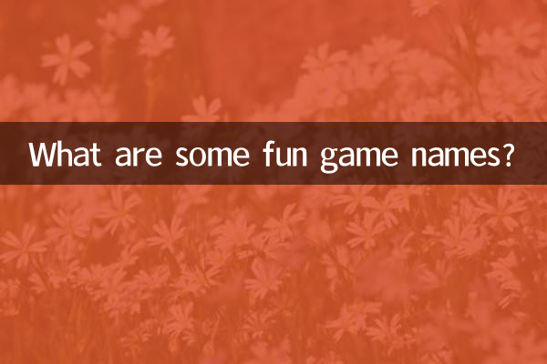 ¿Cuáles son algunos nombres de juegos divertidos?